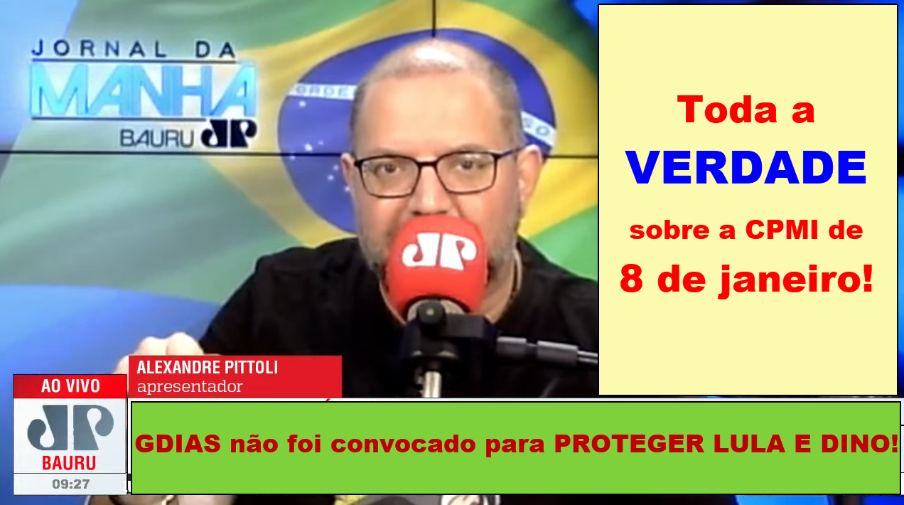 A ESQUERDA DERRETE EM MEDO DA CPMI DO 8/01 - AO VIVO: BRADO JORNAL -  08/03/2023 